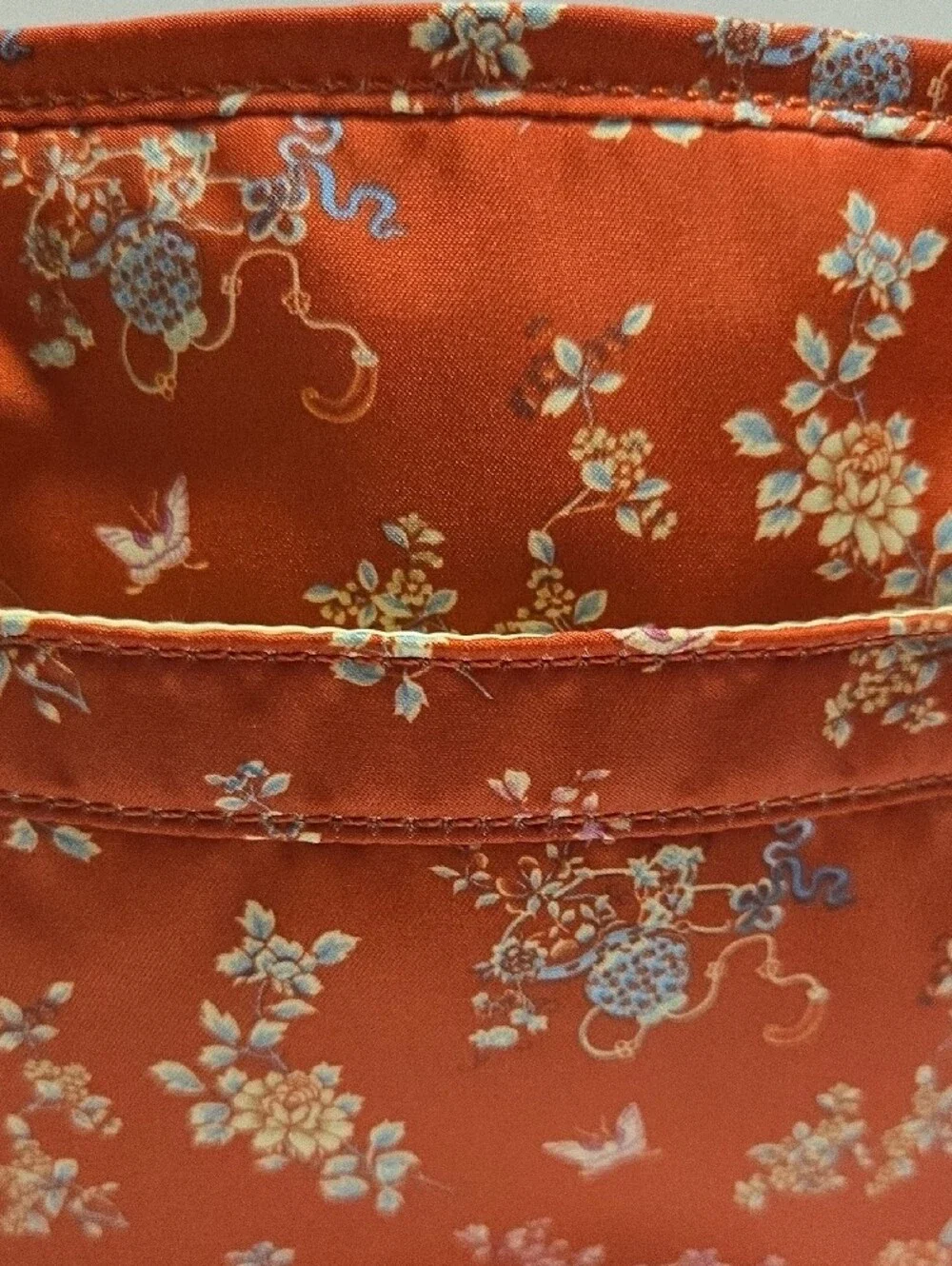 Ralph Lauren Floral Satin Cosmetic Pouch